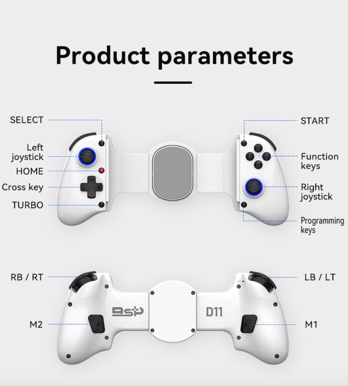 BSP-D11 Wireless Mobile Gaming Controller